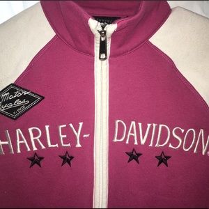Authentic Harley Davidson Zip Up Fleece Jacket